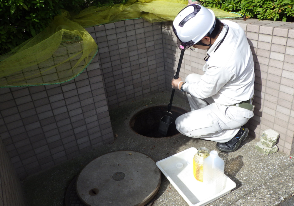 水質分析の様子①